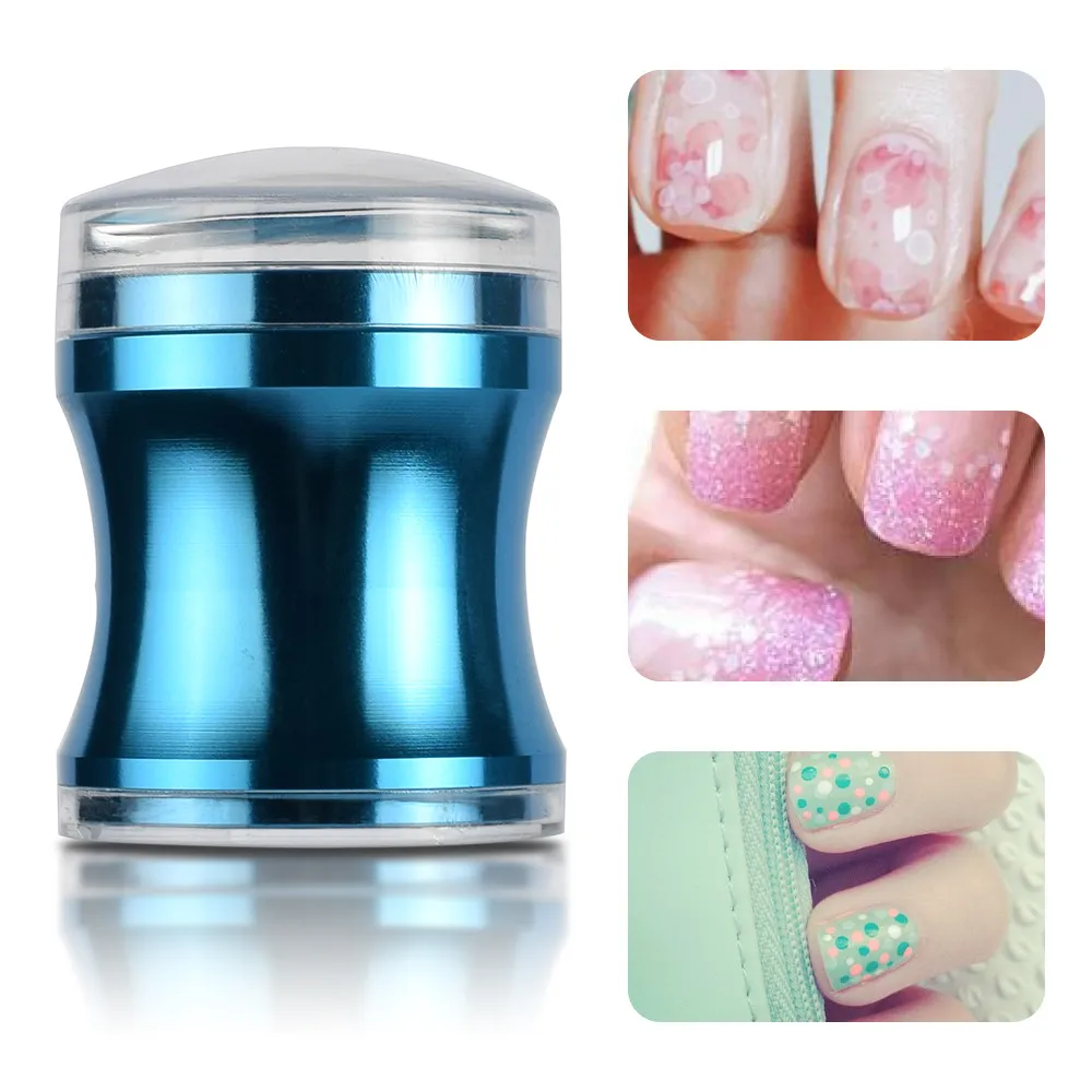 ATOMUS Nail Art шаблоны чистая прозрачная головка печать штамп шаблон скребок для ногтей штамповка пластины полировка печать DIY Nailart инструменты
