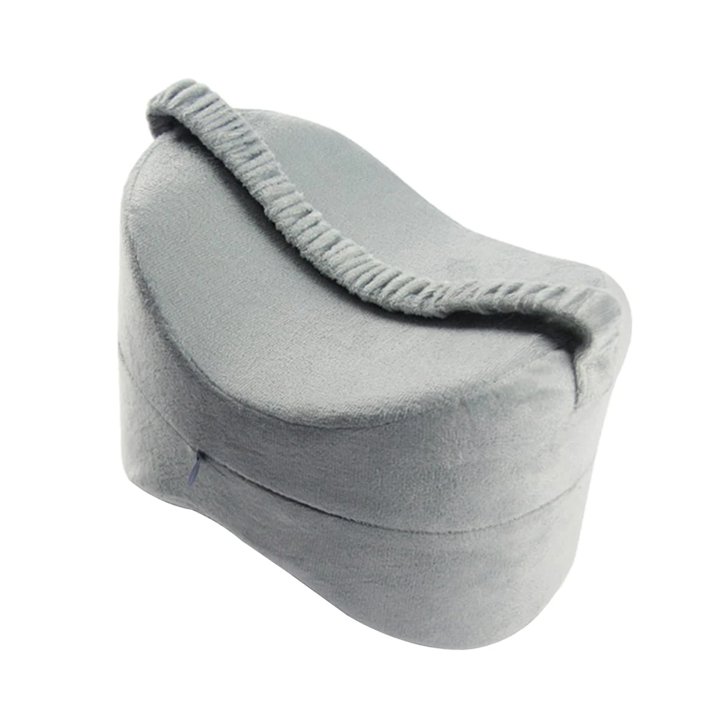 Gray Memory Foam подушка для колена клиновидный контур Ортопедическая подушка для колена для спины, ног, беременности, бедер и суставов Уменьшение усталости - Цвет: Gray