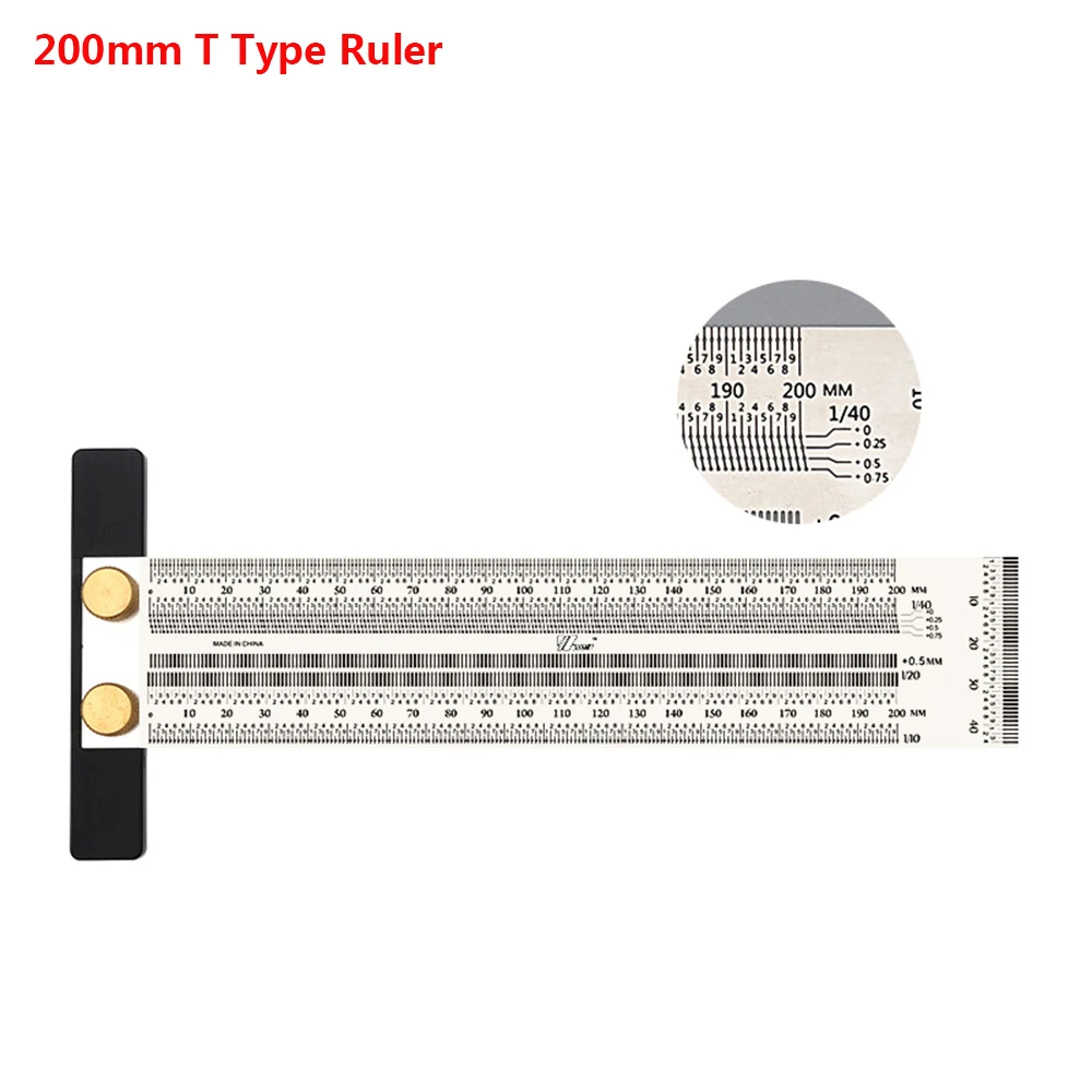 180 мм/200 мм/300 мм/400 мм точность 90 ° T-Тип Mark Line Датчик правый угол скрайбирования линейка; Деревообработка измерительный инструмент