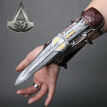 

Hidden Blade Sleeve sword Action Figure assassins Hidden Blade Edward Weapons Sleeves swords Can the ejection kids toy gift