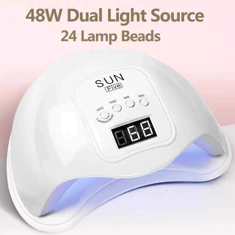 

48W 36W Nail Dryer Machine Portable UV Manicuring LED Lamp Nails USB Cable Home Use Nail UV Lamp for Drying Gel Polish Nails