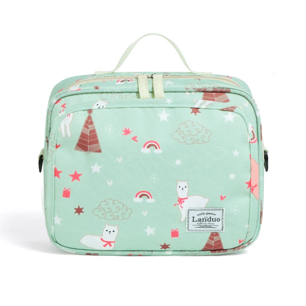 

Diaper Bag Baby Bottle Printed Cartoon Large Capacity Premium Fabric Water-Resistant Diaper Bags