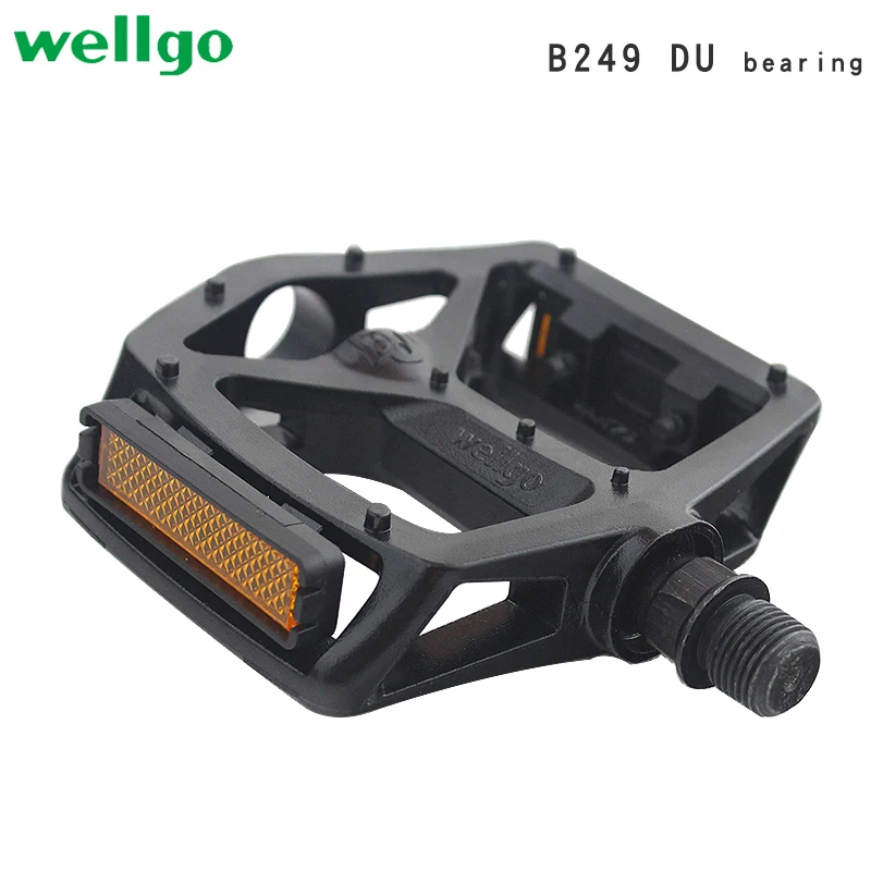 Wellgo B249 Mountain Bike Pedals, Ultralight, Aluminum Alloy, DU Bearing, Bicycle Pedal, Lightweight Bike Parts, Accessories