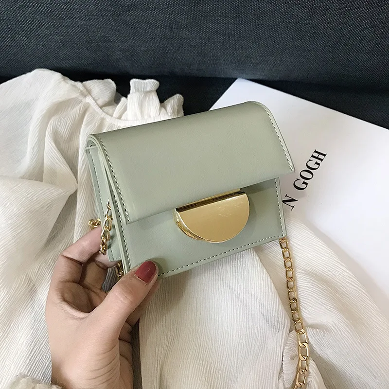

New Arrival Bag (Large Small) Shoulder Bag WOMEN'S Bag 2019 New Style Textured MORI Series One-Shoulder Chain Small Black Bag