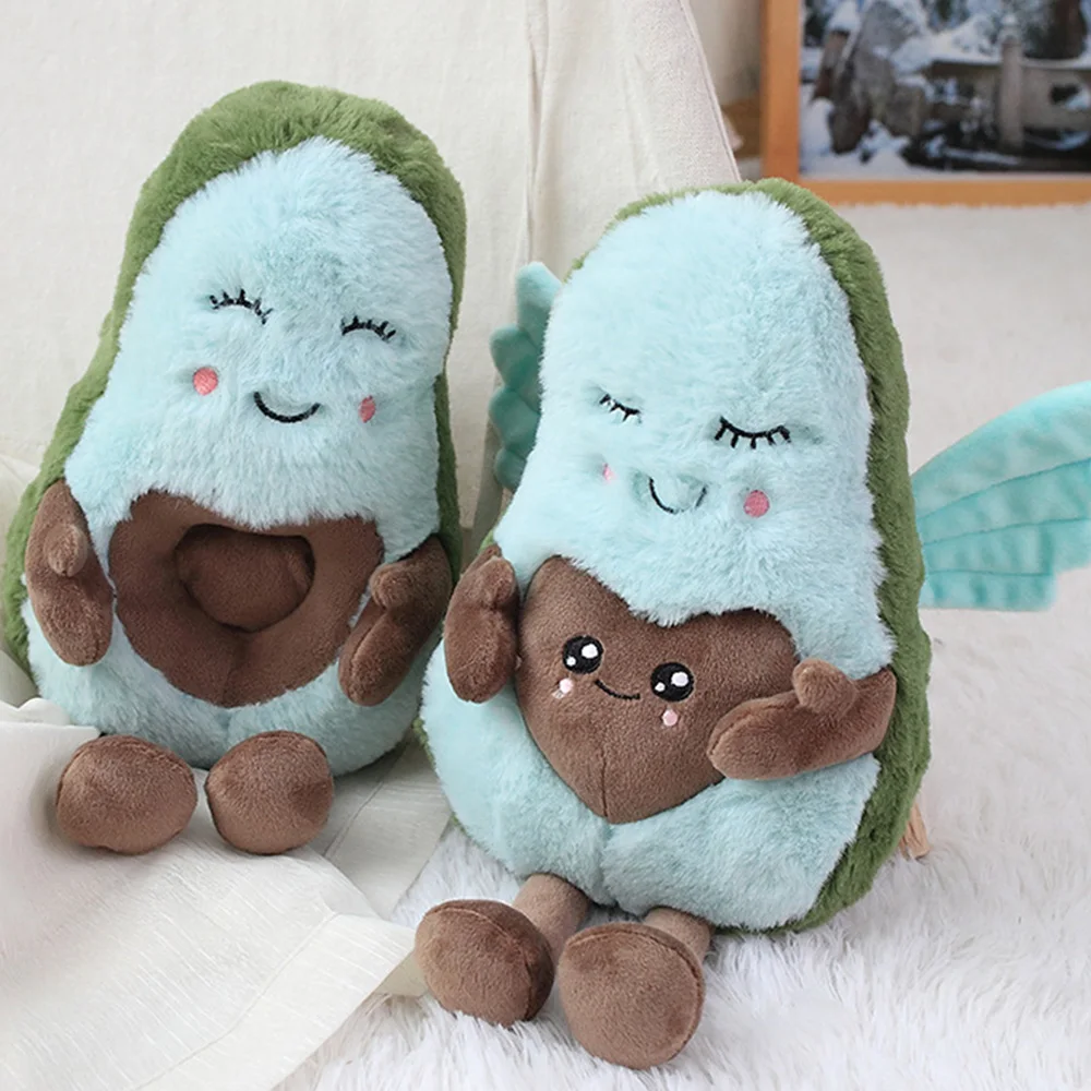 22 см каваи пара авокадо плюшевые игрушечные фрукты мультфильм Ангел любовь