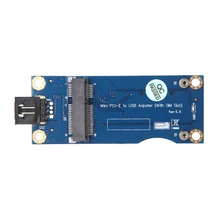 1 шт. мини PCI-E к USB с адаптером sim-карты для WWAN/модуль-горизонтальный разъем Высокоскоростной