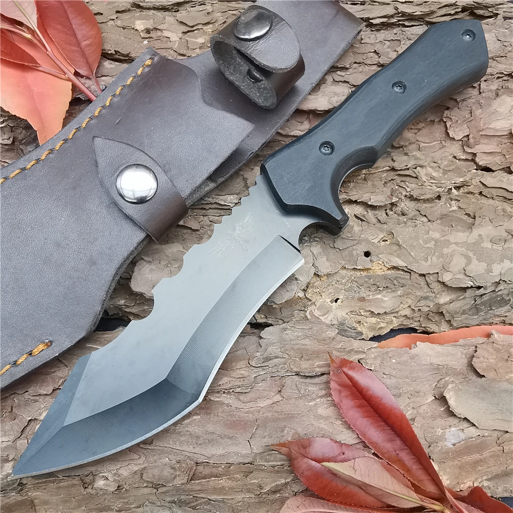 Outdoor Tactical Camping Hunting Survival Pocket Fixed Blade Knife Wood Handle 8cr13mov Combat EDC Straight Knives Utility | Инструменты