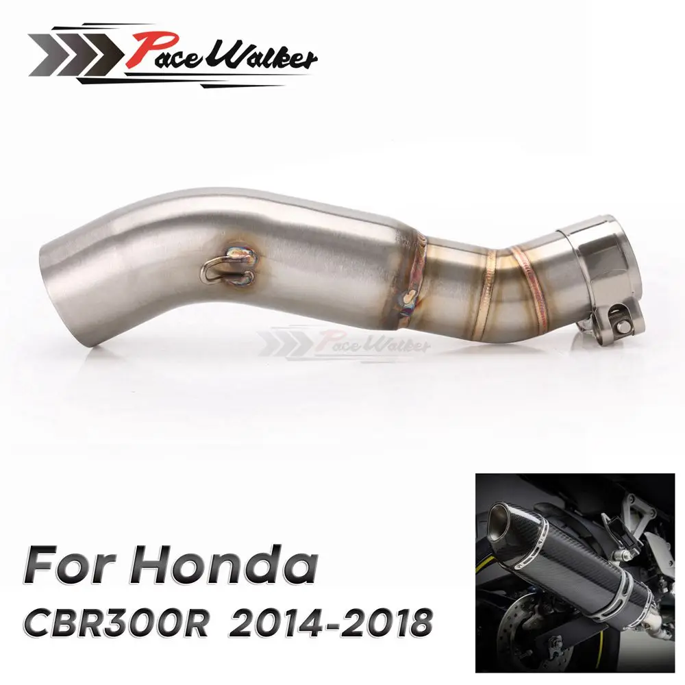 Выхлопная система мотоцикла выхлопной контакт средней трубы разъем для HONDA CBR300R CBR300 CBR300F