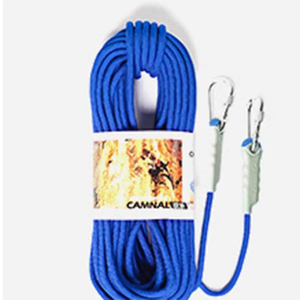 blue 9.5mm Outdoor Climbing Safety Rope Climbing Rope 10 Meters Orange Escape rope floating rope - Цвет: blue