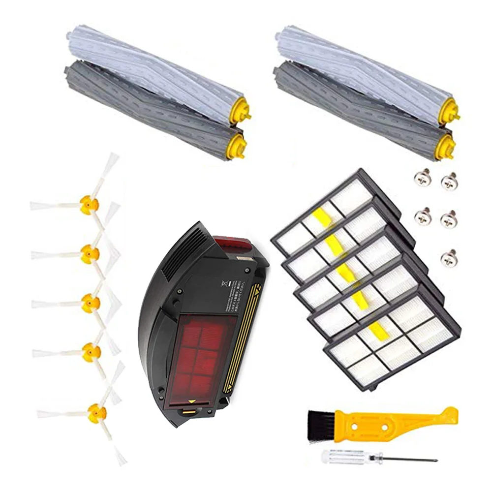 

For iRobot Roomba 800 900 Filters Side brushes Cleaning brush Screwdriver
