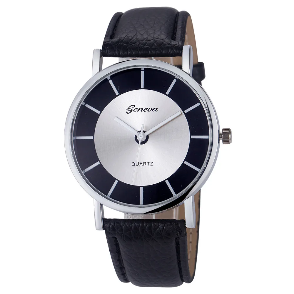 Reloj mujer Geneva, женские модные ретро часы с кожаным циферблатом, аналоговые кварцевые наручные часы, relojes para mujer saat dames horloge