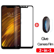 Cтекло на Pocophone F1 Закаленное стекло Xiaomi Pocophone F1 Glass Защитная пленка для экрана протектор стекло Xiomi Pocophone F1 полное покрытие сяоми Pocofone F1 Poco F1 стекло пленка ксиом Покофон Ф1 стекло