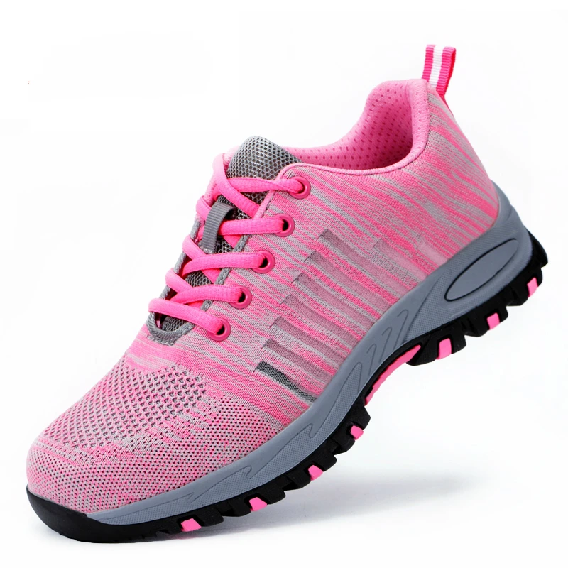 Zapatos seguridad con punta de acero transpirables mujer, calzado de trabajo, botas de calzado protector indestructible, de verano - AliExpress
