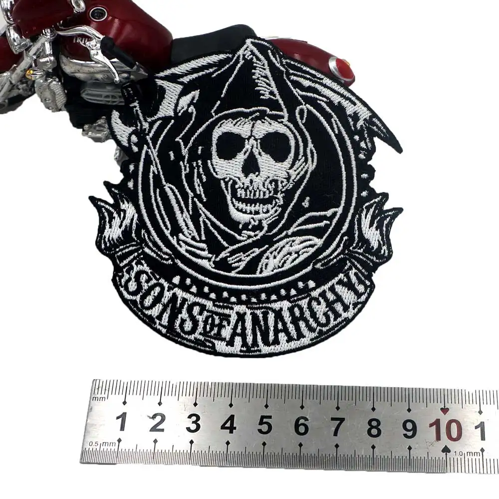 SON OF ANARCHY SOA большая нашивка вышитая аппликация, этикетка для шитья панк байкерские нашивки одежда наклейки аксессуары для одежды значок