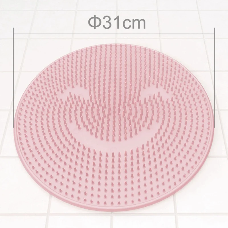 New Hot Silicone Lazy Wash Foot Bath Artifact Back Massage Cushion Sole To The Dead Skin Wash Brush Bathroom Suction Cup Mat