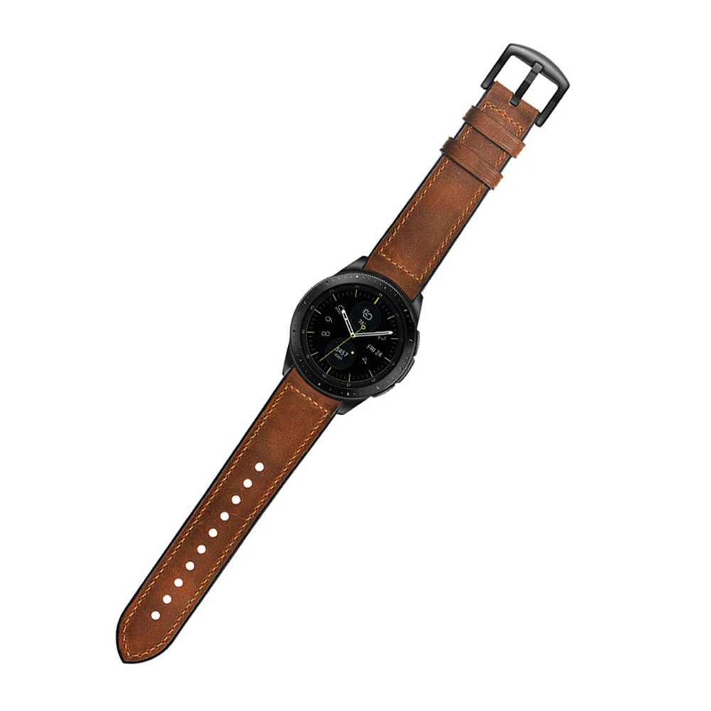 Ремешок 22 мм для samsung galaxy watch 46 мм gear S3 Frontier/классические часы huawei GT ремешок для часов Силиконовый и кожаный браслет