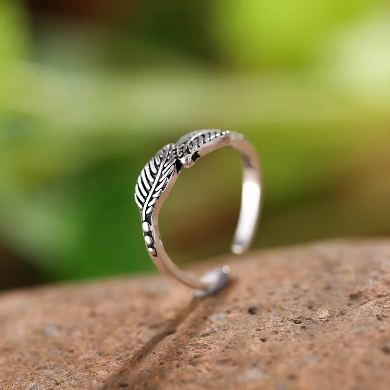 Flyleaf Irregular Hollow 925 Sterling Silver Rings For Women Femme Mothers Gifts Open Ring Vintage Jewelry Wholesale Lots Bulk