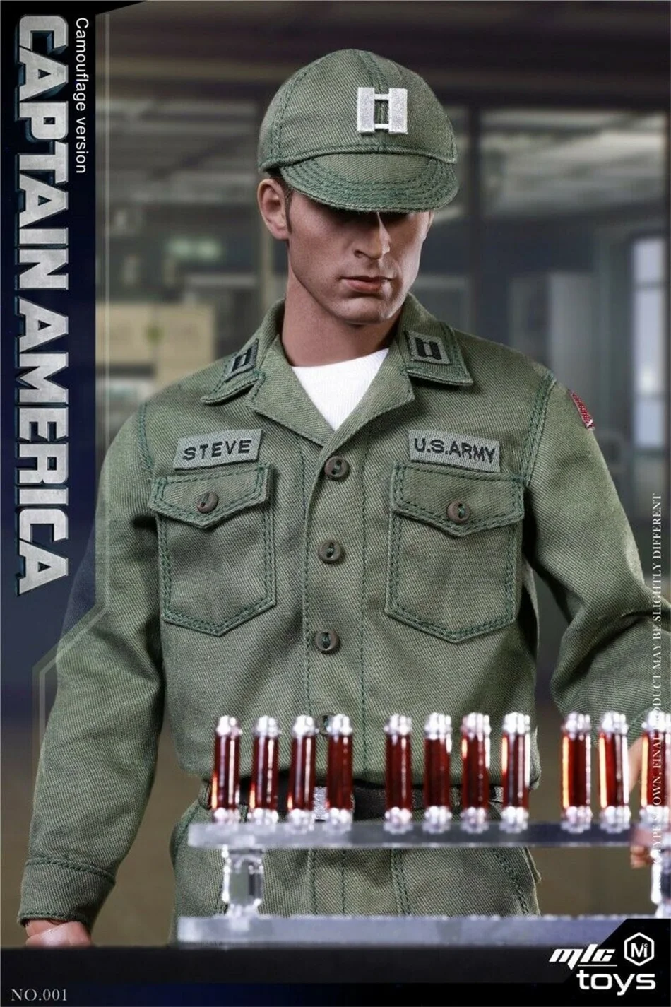 New Arrival MICTOYS 1/6 Stealth Edition Captain Ameirca Uniform NO.001 Full set Action Figures Dolls