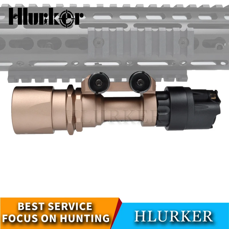Hlurker Охотничья винтовка с оптическим прицелом оружие Свет 500 люмен светодиодный Скаут тактический фонарик с оружейным переключателем световая линия подходит 20 мм рельс