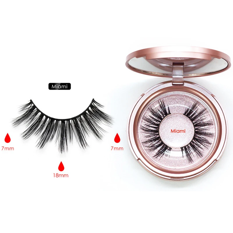Natural Thick Magnetic Eyeliner Eyelashes Set No Glue Prevent Allergy Handmade Magnetic Fake Eyelashes With Eyelashes Applicator - Цвет: MP101Mi