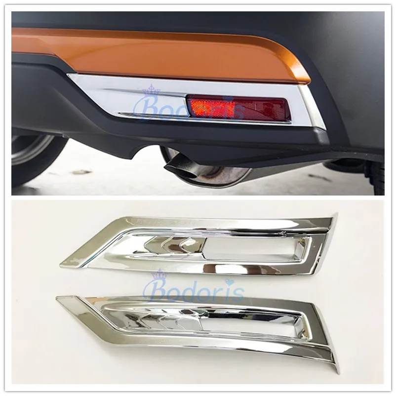 

For Nissan Kicks 2017 2018 2019 2020 Rear Fog Lamp Cover Foglight Outlet Cover Light Frame Chrome Car Styling Auto Accessories