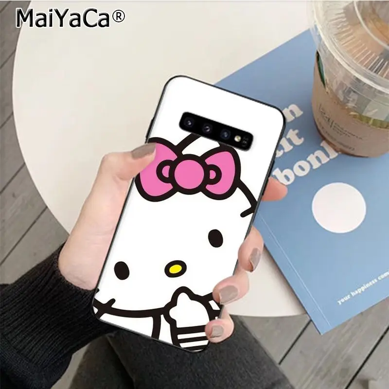 A11 MaiYaCa милый розовый чехол с рисунком hello kitty из ТПУ мягкий силиконовый черный чехол для телефона Xiaomi 8 9 se Redmi 6 pro 6A 4X7 note 5 7 - Цвет: A11