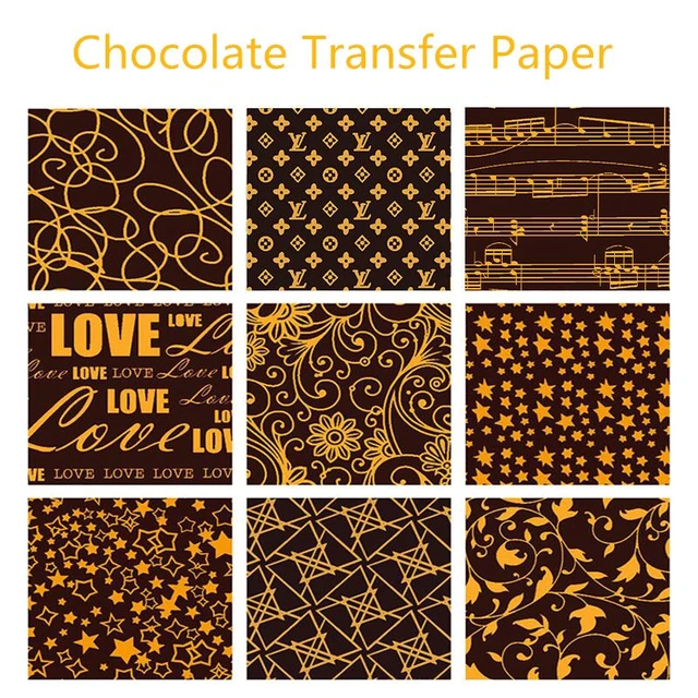 Custom Text Image Printed Edible Chocolate Transfer Sheet Printable Transfer  Paper of Size 8.5x11 inches (