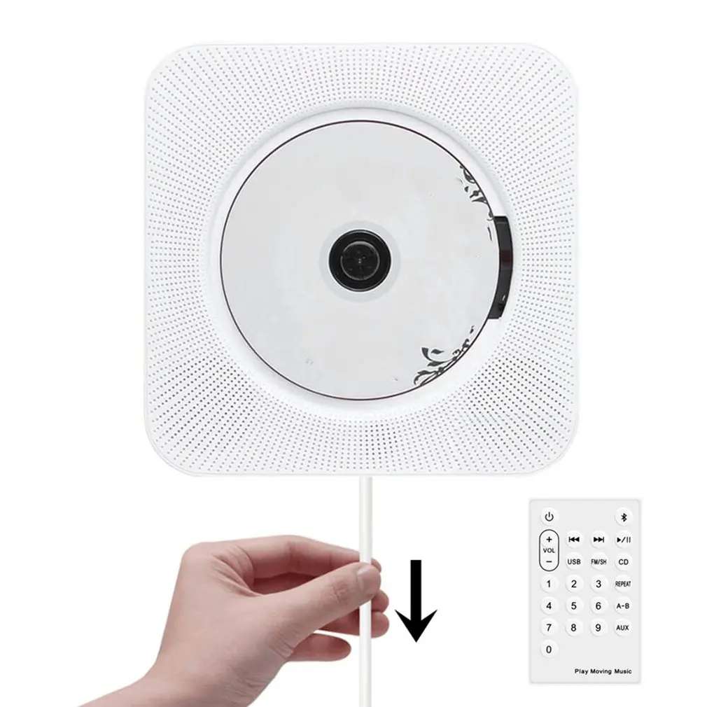 

Home cd player Wall Mounted Dvd Machine Repeater Cd Player Prenatal Speaker Cd English Learning Machine Student for white
