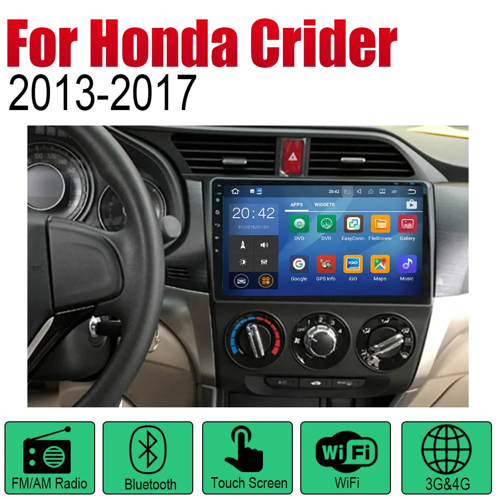 Standard machine ZaiXi Android автомобильный gps Navi для Honda Crider 2013~ плеер навигация WiFi Bluetooth Mulitmedia система аудио стерео эквалайзер - Цвет: Standard machine