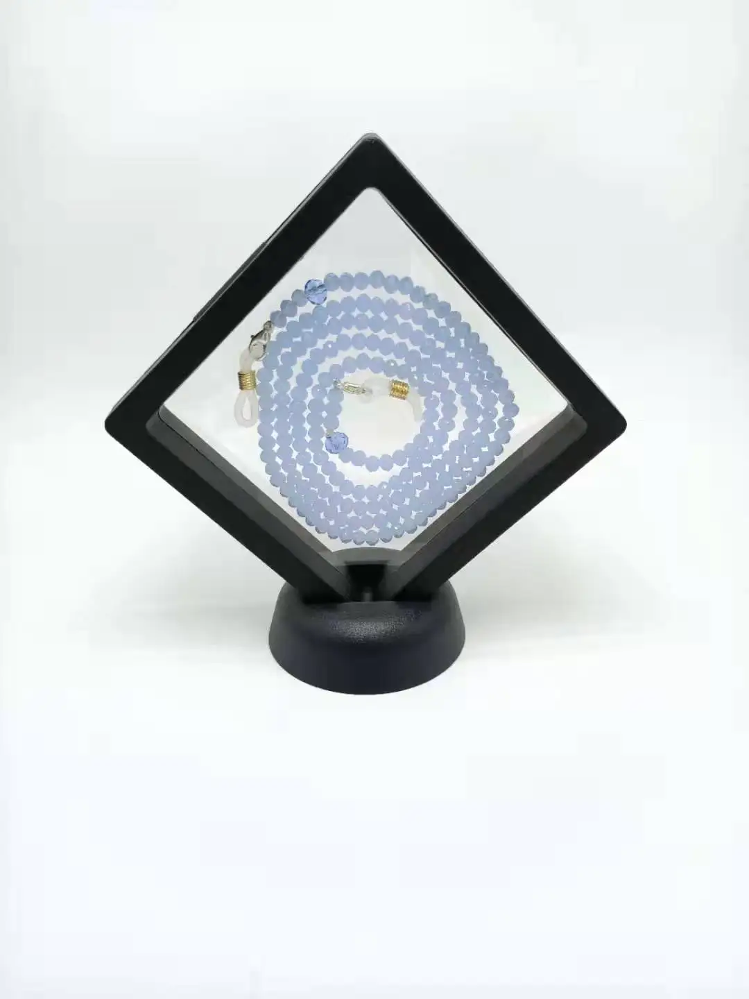 Миниатюрный 2" с естественной огранкой, спокойный в бирюзовом кристалле Swarovski, бисерные очки с цепочкой~ держатель~ ожерелье~ браслет 925 серебряная застежка