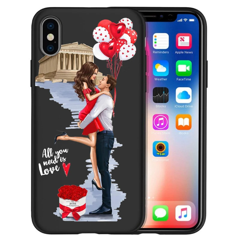11 Модный чехол для телефона для девочек iPhone 11 11 Pro Max 5 5S 6 6S 7 8 Plus X XS Max XR для Capa iPhone 8 Case Etui - Цвет: 11