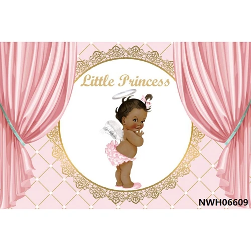 Yeele Baby 1st Birthday Backdrop Girl Princess Baby Shower Золотая Корона розовая пользовательская фотография Виниловый фон для фотостудии - Цвет: NWH06609