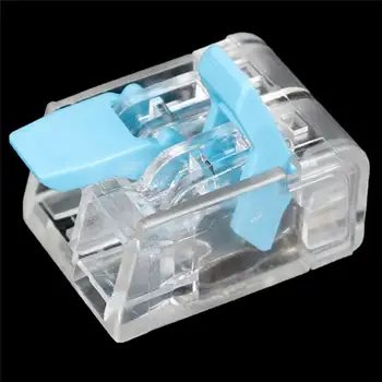 

20PCS Blue and Red Mini Fast Wire Connectors Wiring Cable Connector Push-in PCT-412 Box Kit Accessory