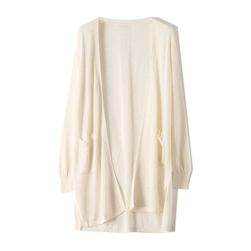 Suit-dress Autumn Thin Flax Will Code Knitting Unlined Upper Garment Cardigan Sunscreen Cotton Sweater Loose Coat |