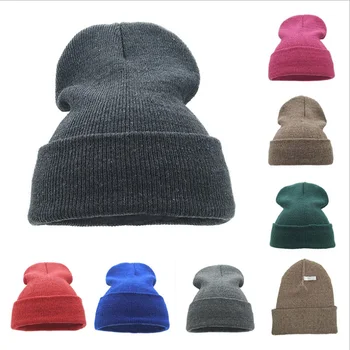 

WZCX 5 Pce Hip Hop Unisex Beanie Solid Color Keep Warm Casual Simple New Autumn Winter Hat Ski Cap