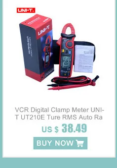 UNI-T UT211B зажим мультиметр AC малый ток зажим AC DC 60A ток NCV тест лучшая точность 20мА нулевой режим колпачок диод Ом