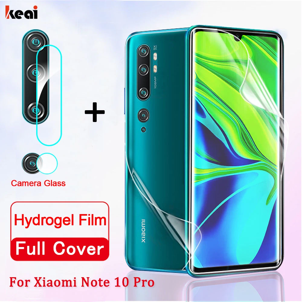 Полное покрытие Гидрогелевая пленка для Xiaomi Redmi Note 8 9S 9 Pro Защитная экрана mi 9T 10 Lite
