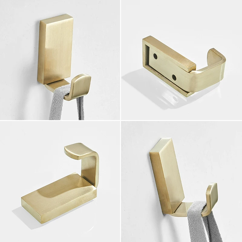 Набор из нержавеющей стали для полотенец матовый золотой держатель полка ванной