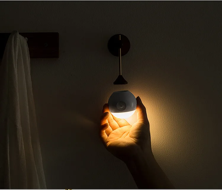 Sothing to of Xiao Ming маленькая Индукционная Ночная лампа для коридора, ванной комнаты, спальни, интеллектуальная прикроватная лампа для