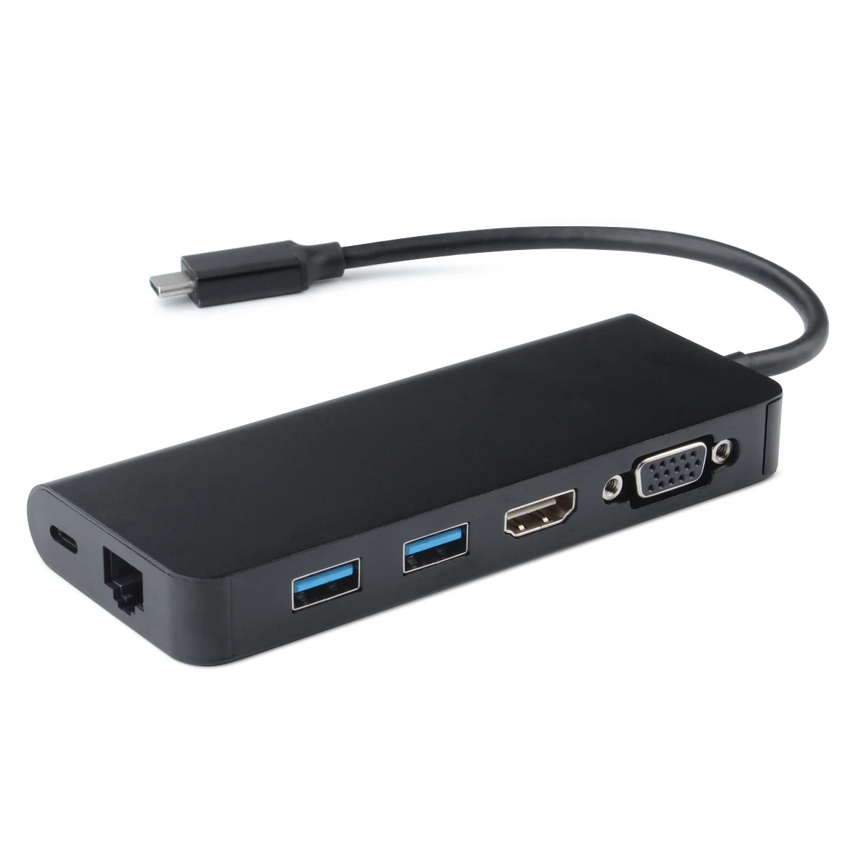 6 в 1 Многофункциональный USB 3,0 концентратор Тип C адаптер с HDMI RJ45 VGA порт для нового MacBook Pro/ Air 13 A1932/huawei/Xiaomi