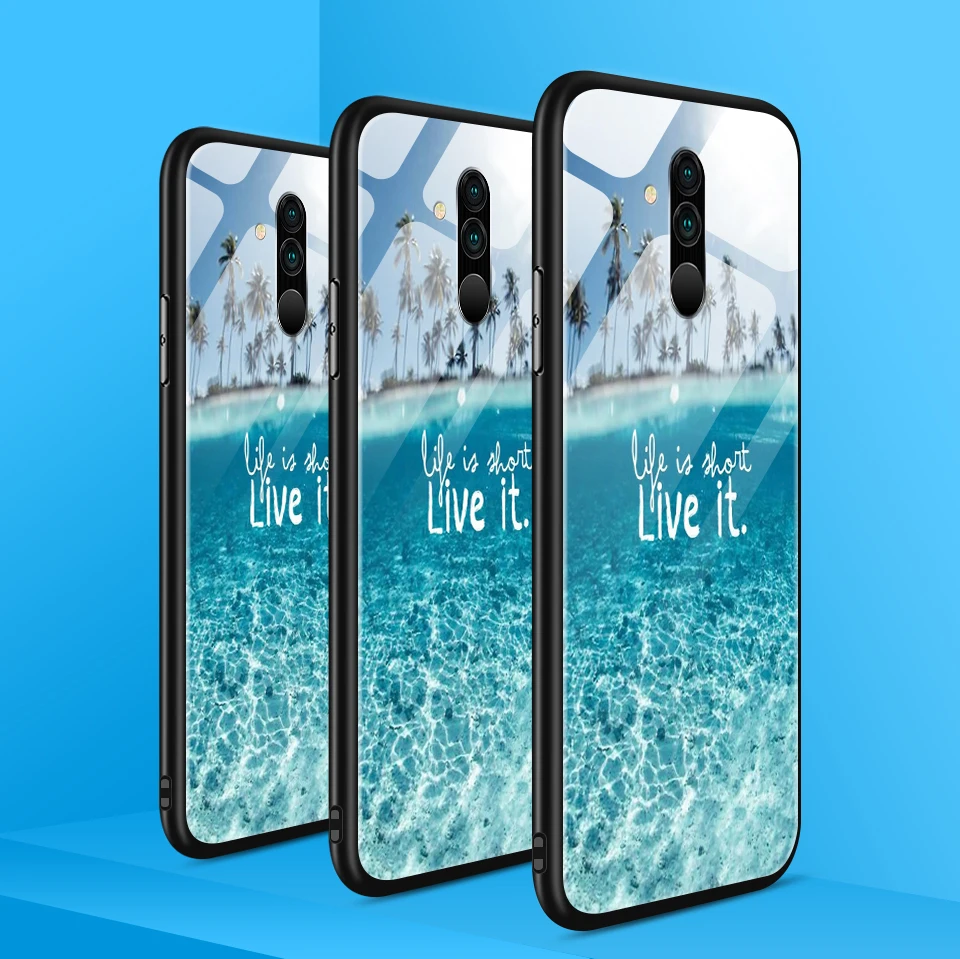 Для huawei mate 20/20 Lite/20 Pro закаленное стекло покрытие края из ТПУ чехол для телефона huawei Honor Magic2 полная защита жесткий корпус