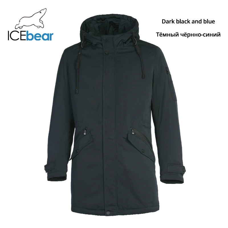 ICEbear Новинка пуховое пальто для мужчин зимняя новая длинная Мужская куртка Высококачественная теплая верхняя одежда пальто для мужчин брендовая одежда MPN317946 - Цвет: 4130