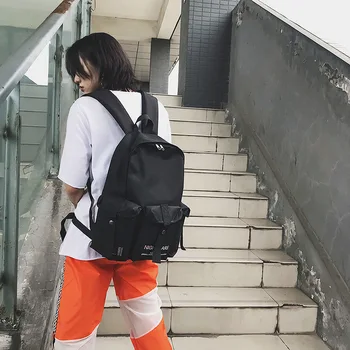 

Backpacks Rucksack Shoulder-Bags Teenagers Travel Casual Soft Fashion Rivet for Satchel