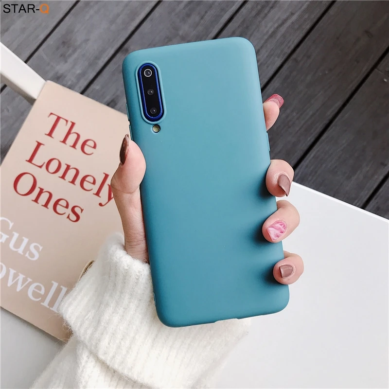 best iphone wallet case Candy Color Matte Silicone Phone Case For Samsung Galaxy A50 A30 A40 A20e A10 A02 A70 A7 2018 A20s A01 Core Soft Tpu Back Cover cell phone belt pouch Cases & Covers