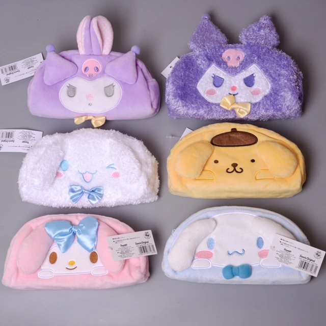 Sanrio Kawaii Plush Kuromi My Melody Purin Dog Cinnamoroll Plushie Bag Anime Coin Purse Stuffed Storage Bags Toys for Girl Gifts 1