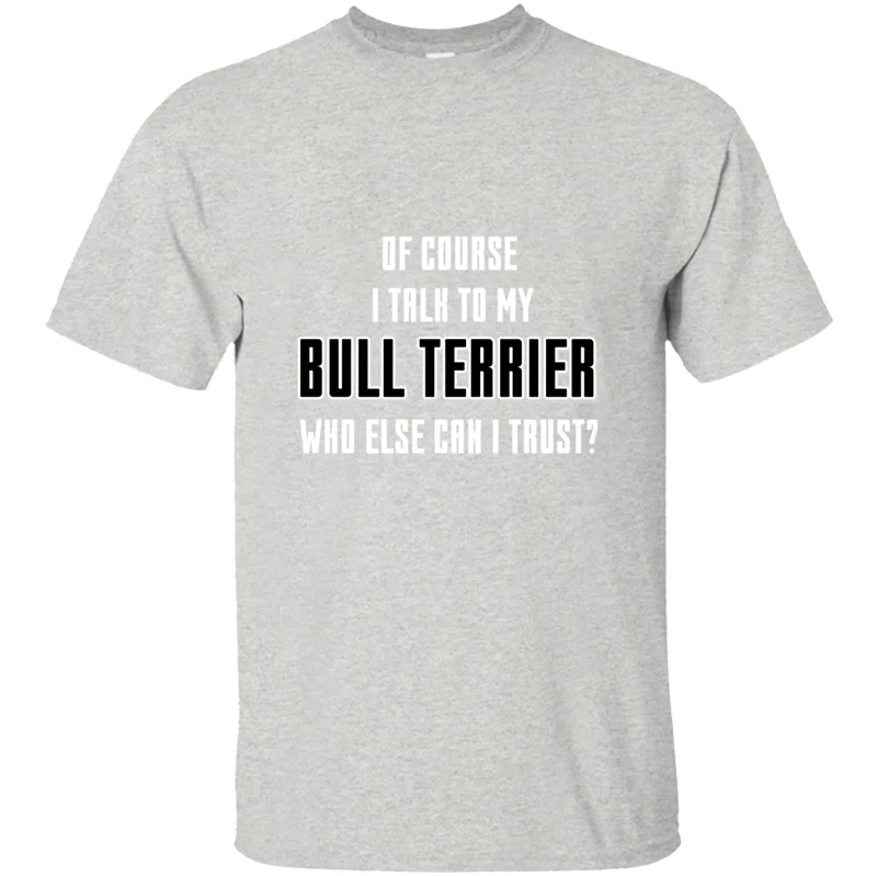 Графическая комичная футболка с надписью «i talk to my Bulk terrier» для мужчин, летняя мужская футболка для отдыха, топы в стиле Харадзюку, комиксы в стиле хип-хоп - Цвет: Men-Gray