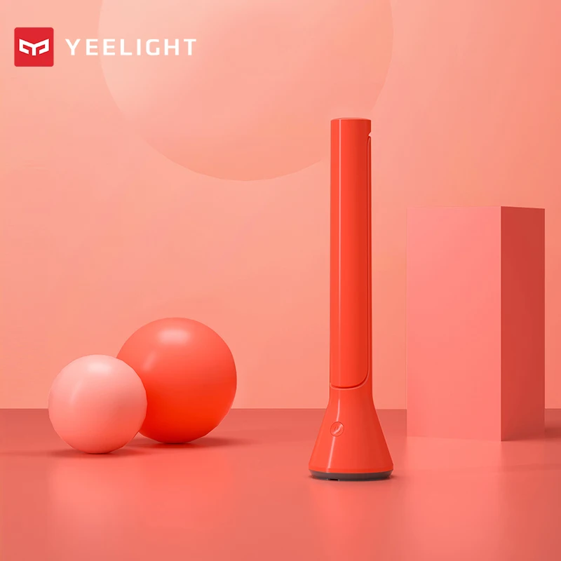 Новейший Xiaomi Mijia Yeelight светодиодный настольный светильник складной 120 градусов Регулируемый USB Перезаряжаемый с затемнением настольная лампа для чтения