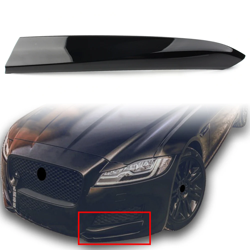 

Right Left Side Auto Front Bumper Lower Grill Gloss Black Insert Cover Trim For Jaguar XF 2016 2017 2018 2019 2020 ABS Plastic