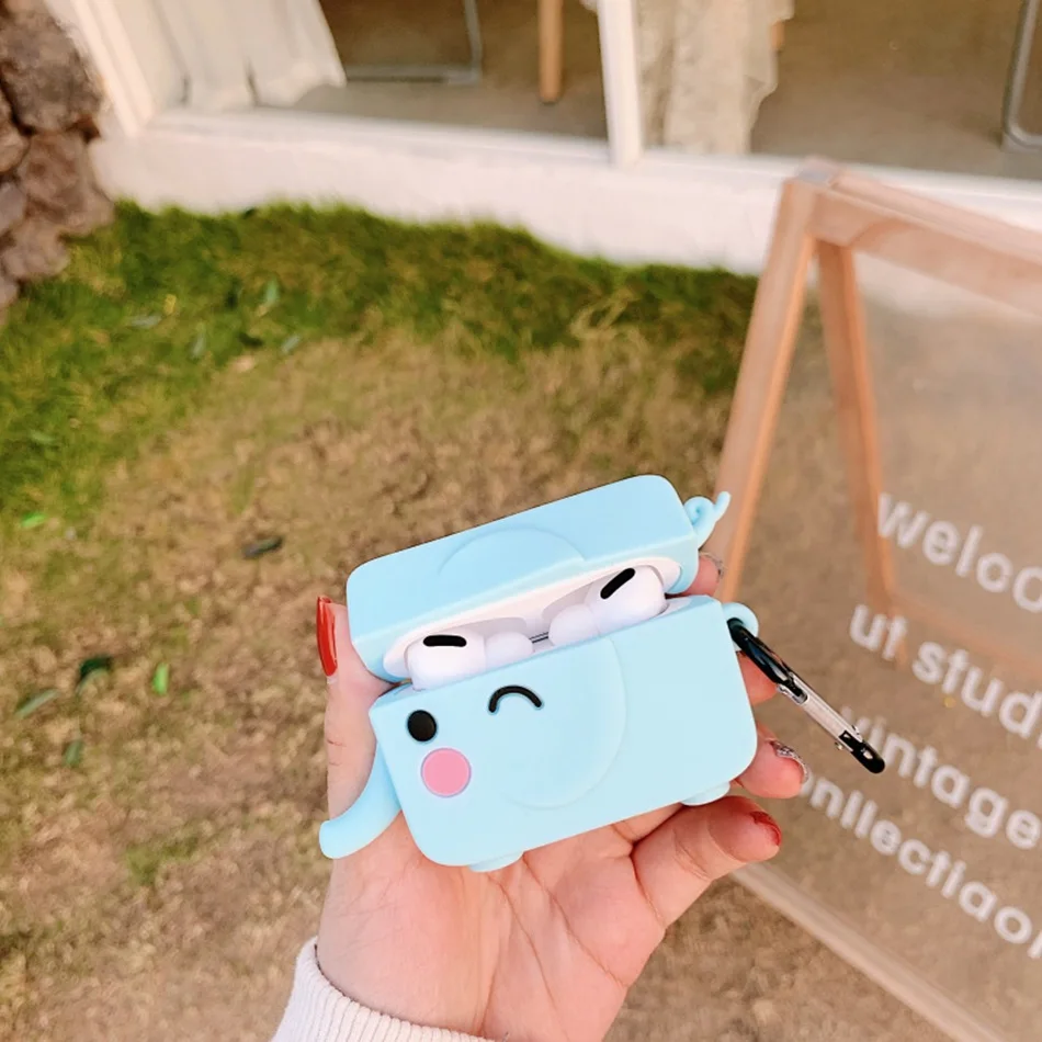 Чехол для наушников для Airpods Pro, силиконовый чехол, красивое с медведем и собакой, 3D мультяшный Кот, чехол для наушников для Apple Air pods Pro 3, чехол s, брелок