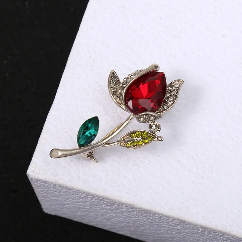 Flower Brooch Rose Collection For Women Lady Elegant Summer Party Gift